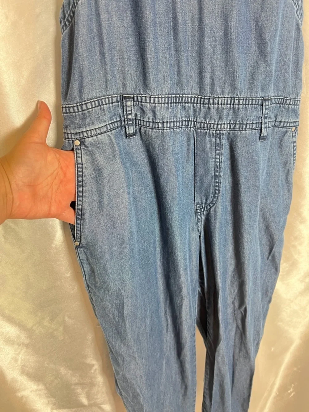 Club Monaco Dennya Denim Jumpsuit Blue Overalls Size 2